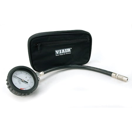 Viair Tire Gauge, Hose, 0 to 15 psi, Storage P 90059